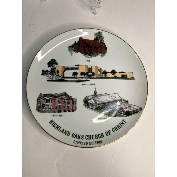 Highland Oaks Church of Christ Vintage Church Plate - Picture 1 of 16